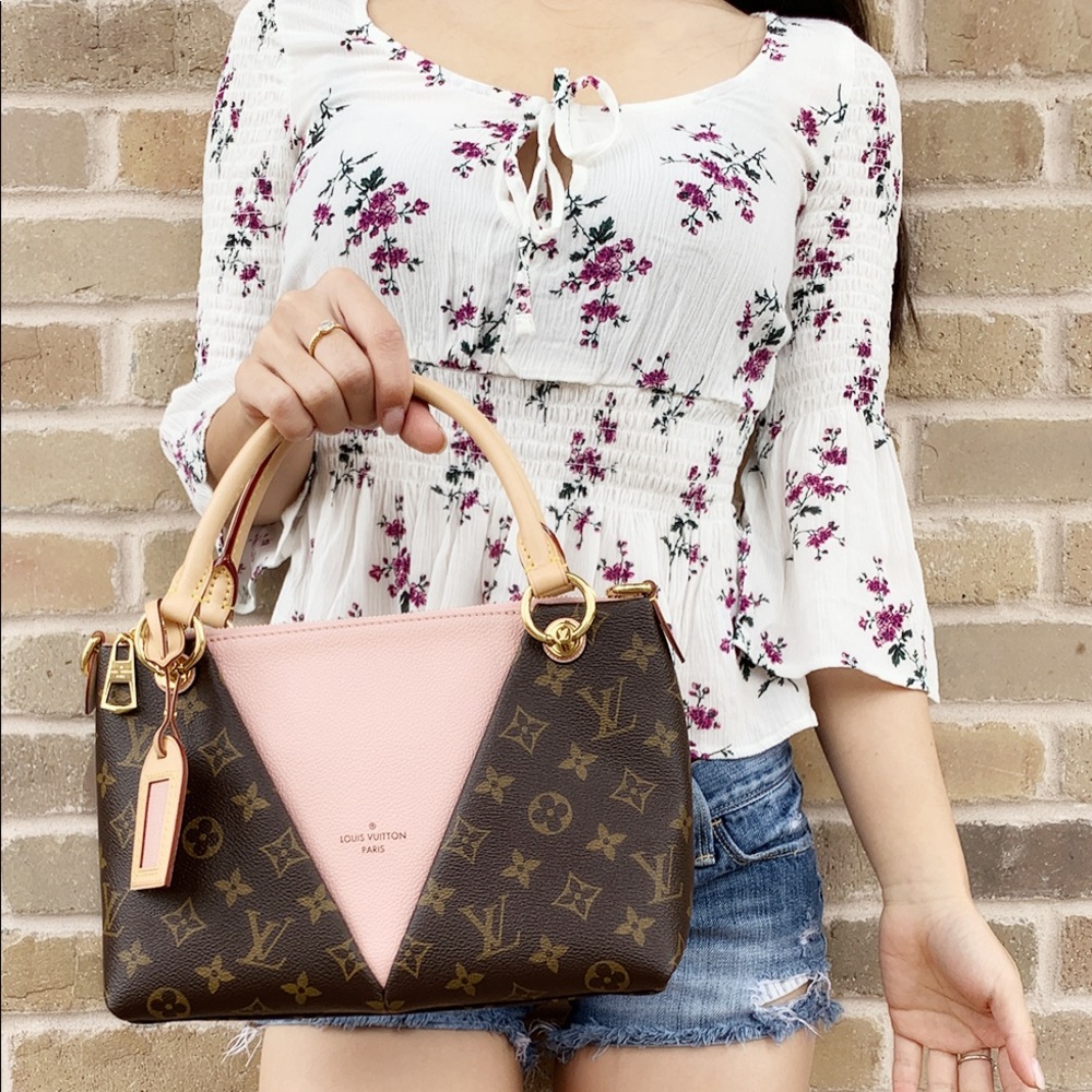 Louis Vuitton Brown Pink Satchel Crossbody - Picture 2 of 7